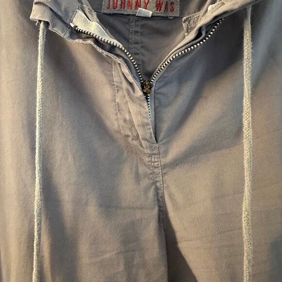 Johnny Was drawstring blue embroidered cargo pants - Picture 5 of 5